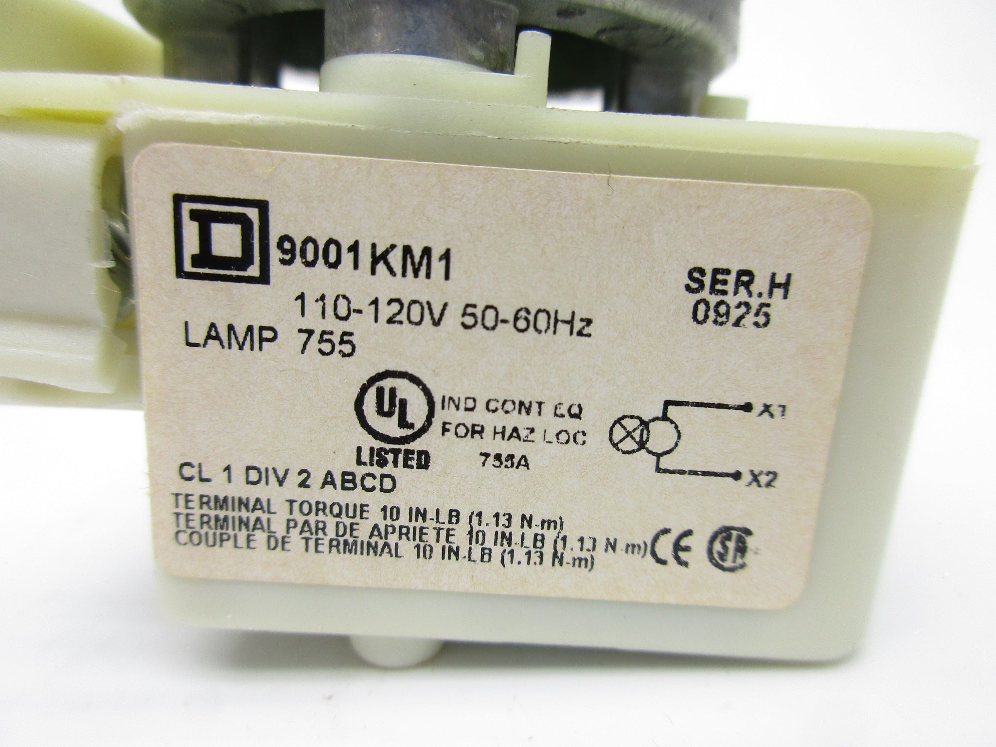 SQUARE D 9001KM1G SER. H 110-120V (AS PICTURED) NSNP