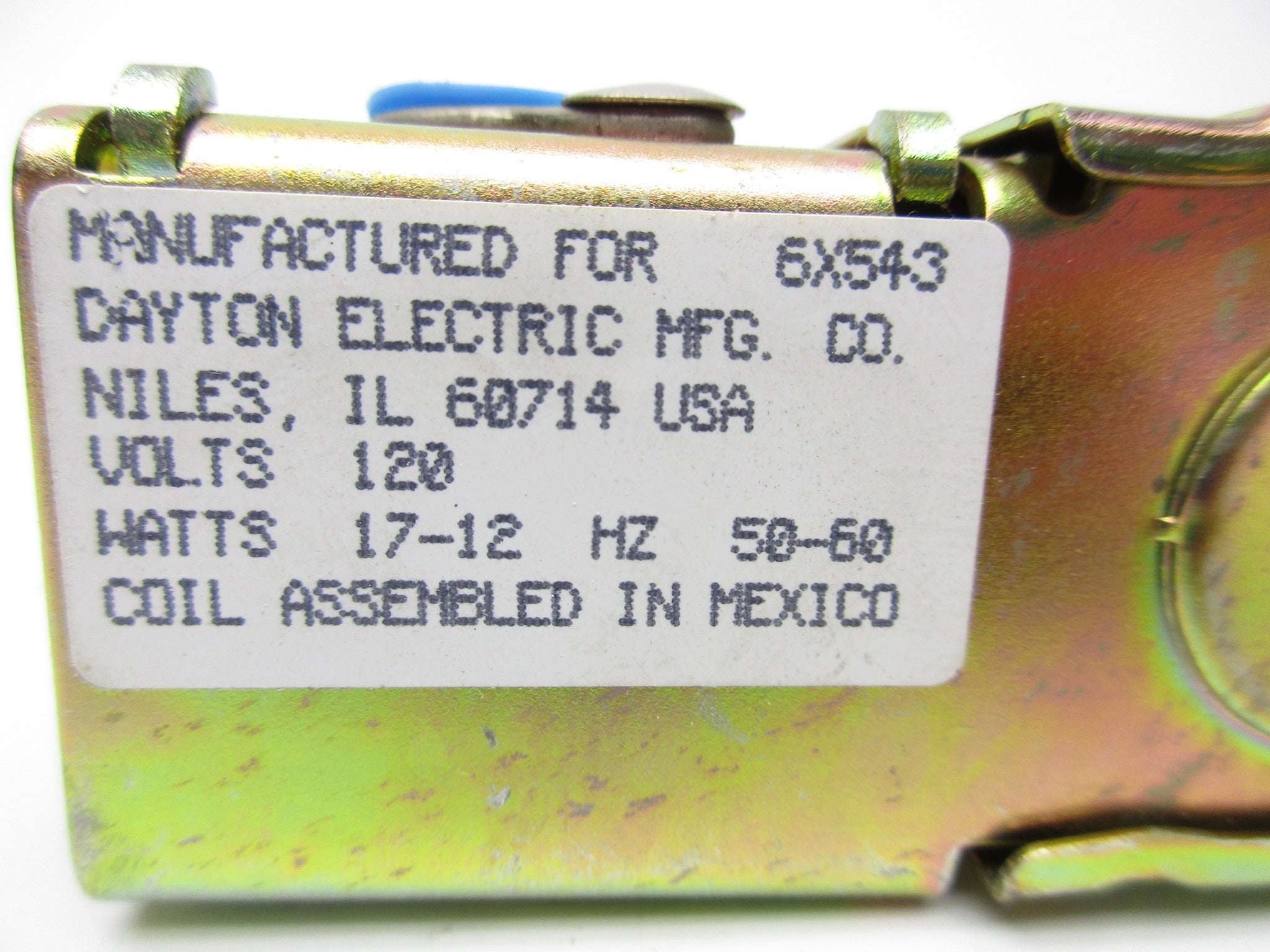 DAYTON ELECTRIC 6X543 120VAC NSMP