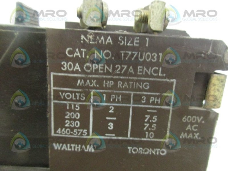 CLARK T77U031 CONTACTOR UNMP