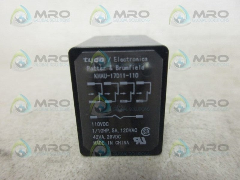 POTTER&BRUMFIELD KHAU-17D11-110 RELAY 110VDC  UNMP