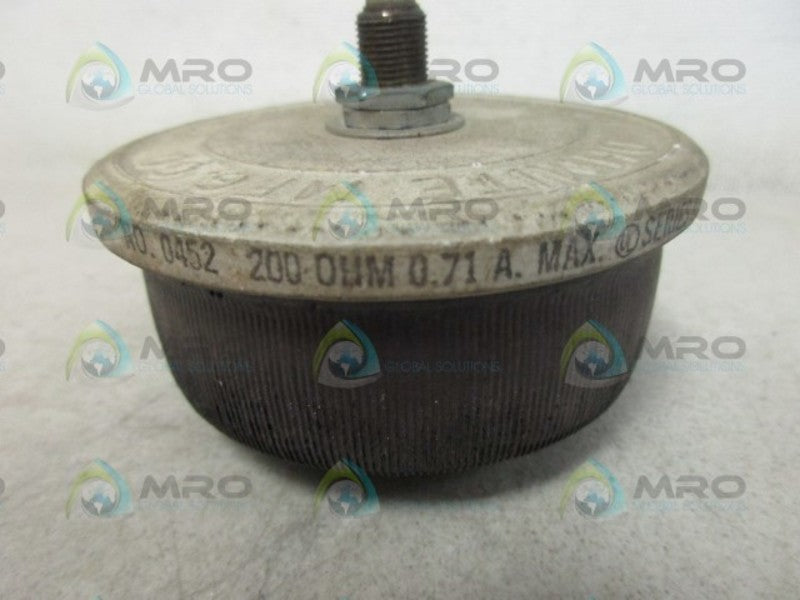 OHMITE 0452 RHEOSTAT UNMP