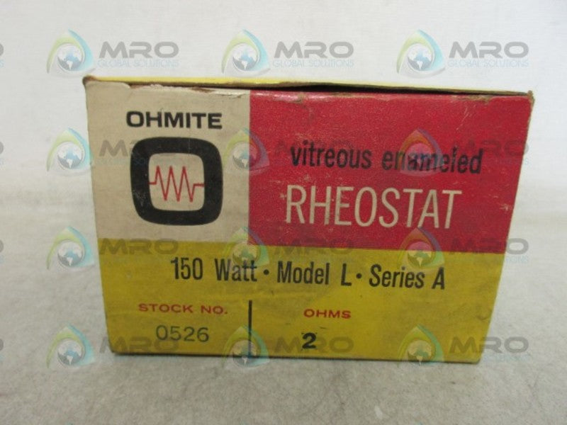 OHMITE 0526 RHEOSTAT NSMP