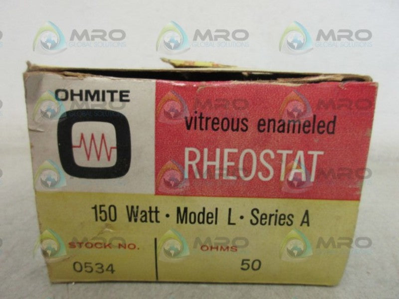 OHMITE 0534 RHEOSTAT NSMP