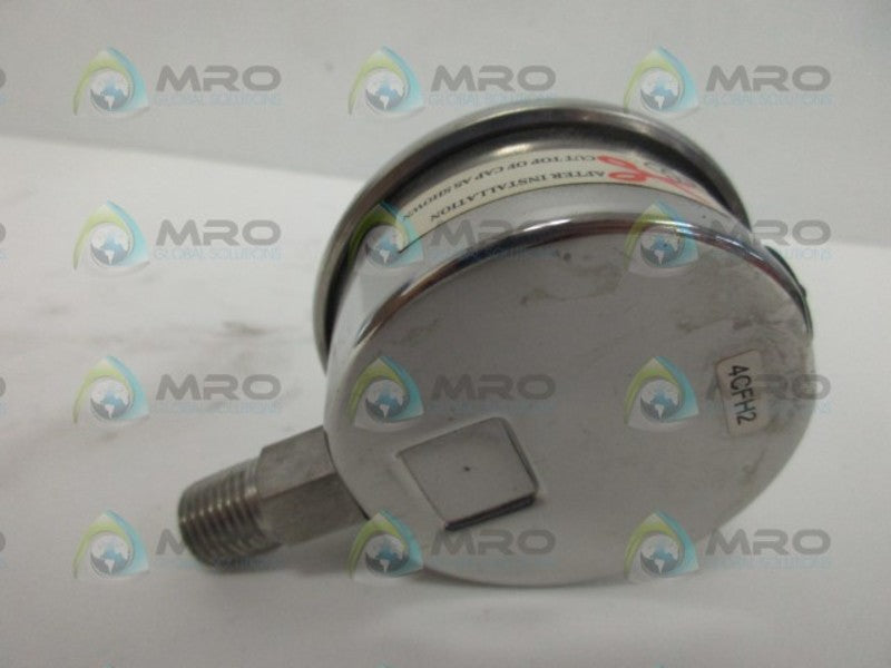 GRAINGER 4CFH2 PRESSURE GAUGE 0-200 NSNP
