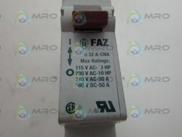 KLOCKNER MOELLER G32A-CNA CIRCUIT BREAKER UNMP