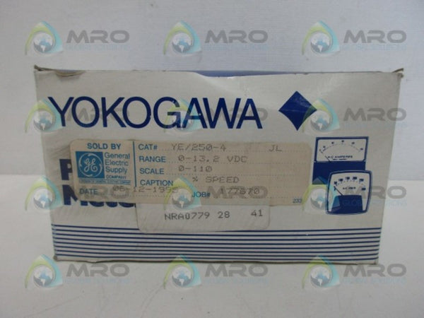 YOKOGAWA YE/250-4 GAUGE 0-110 NSMP