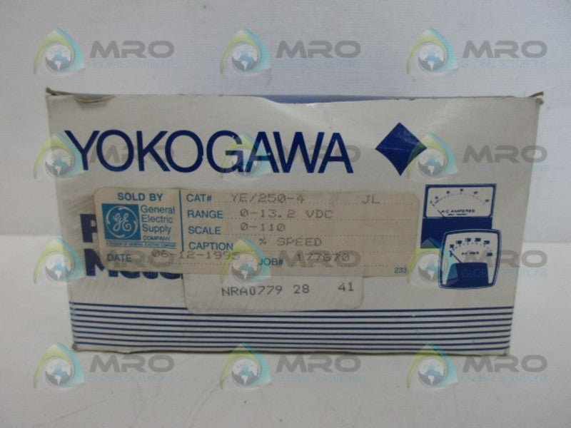 YOKOGAWA YE/250-4 GAUGE 0-110 NSMP