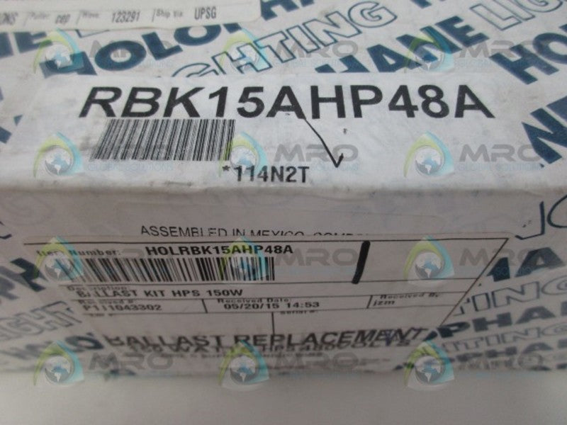 HOLOPHANE RBK15AHP48A BALLAST NSFS