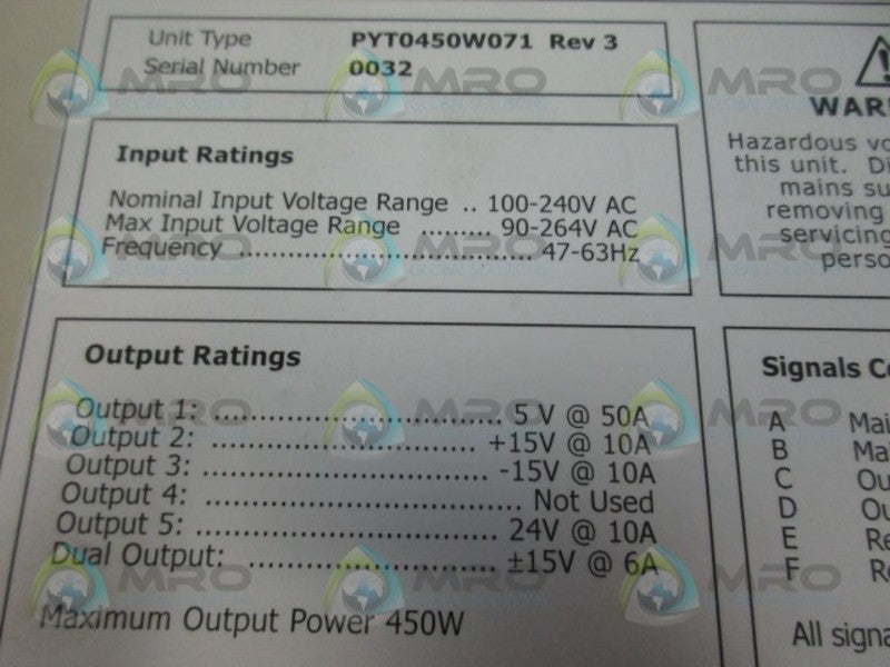 APS PYT0450W071 NSNP