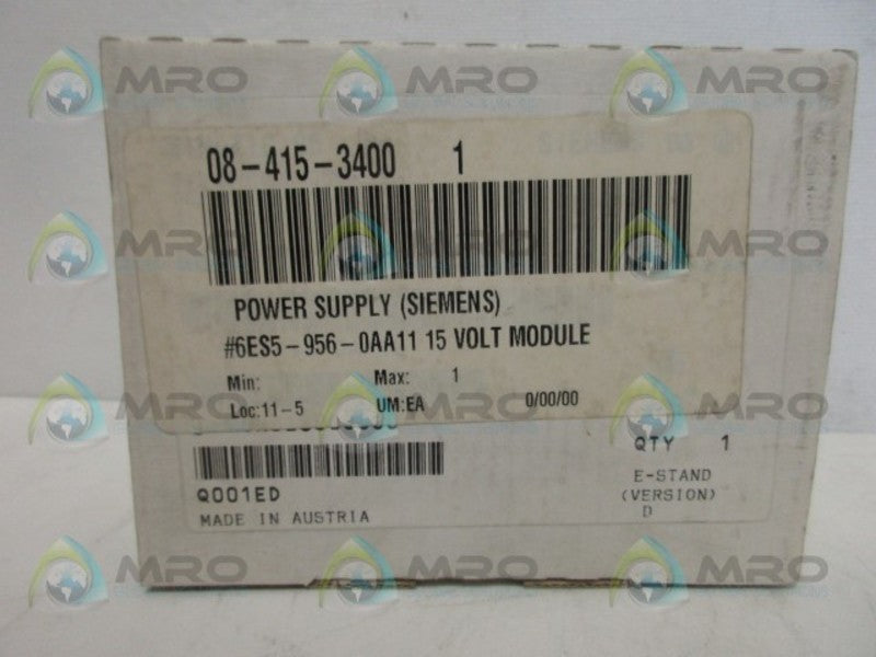 SIEMENS 6ES5-956-0AA11 POWER SUPPLY NSMP