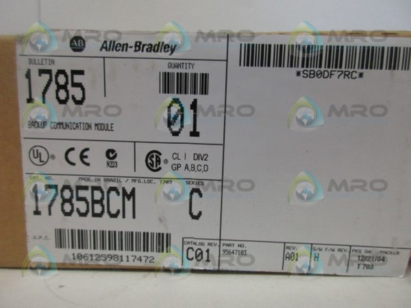 ALLEN BRADLEY 1785-BCM SER. B F/W H DATE: 2004  NSFS