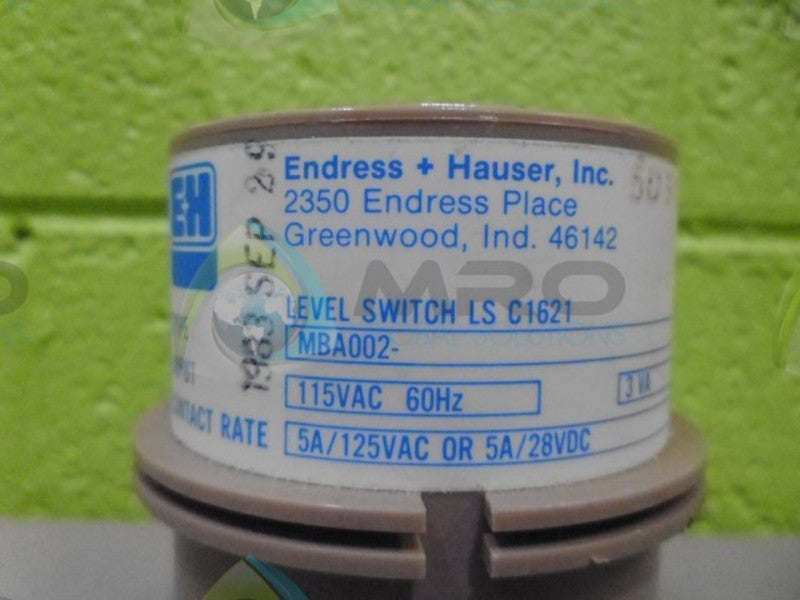 ENDRESS+HAUSER MBA002 LEVEL SWITCH UNMP