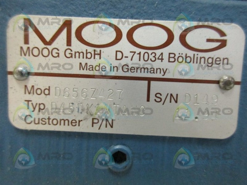 MOOG D656Z427 VALVE NSNP