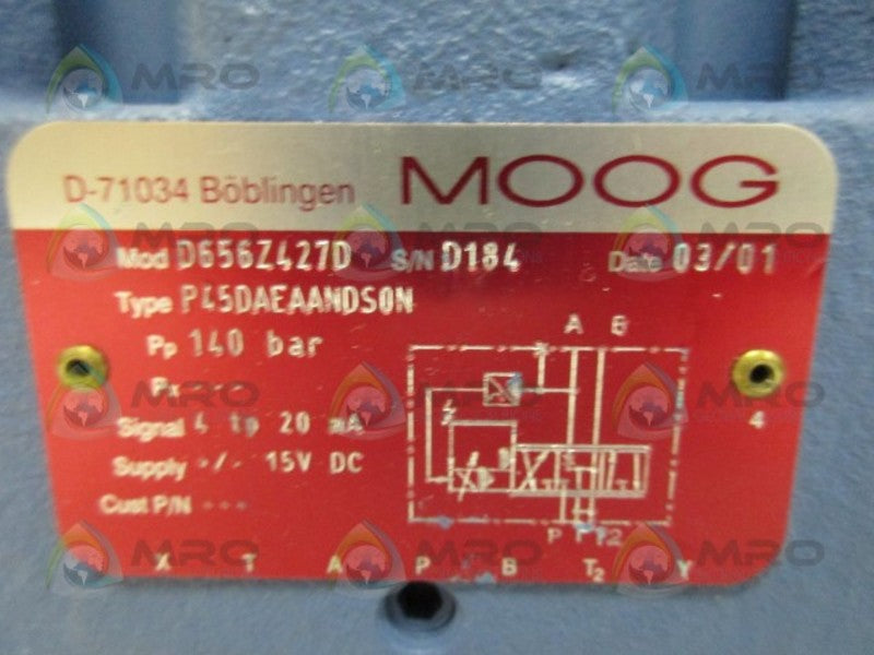 MOOG D656Z427D VALVE NSNP