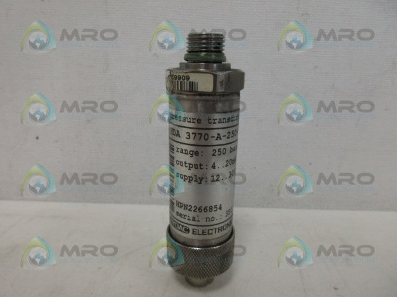 HYDAC ELECTRONIC 3770-A-250-188 PRESSURE TRANSDUCER UNMP