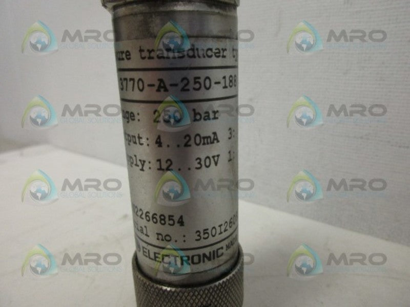 HYDAC ELECTRONIC 3770-A-250-188 PRESSURE TRANSDUCER UNMP