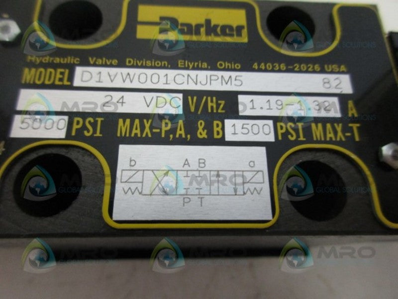 PARKER D1VW001CNJPM5 DIRECTIONAL CONTROL VALVE NSMP