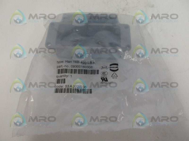 HARTING HAN16B-AGG-LB-K PANEL HOUSING NSMP