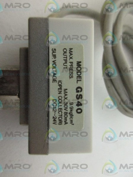 SMC GS40 PRESSURE SENSOR UNMP