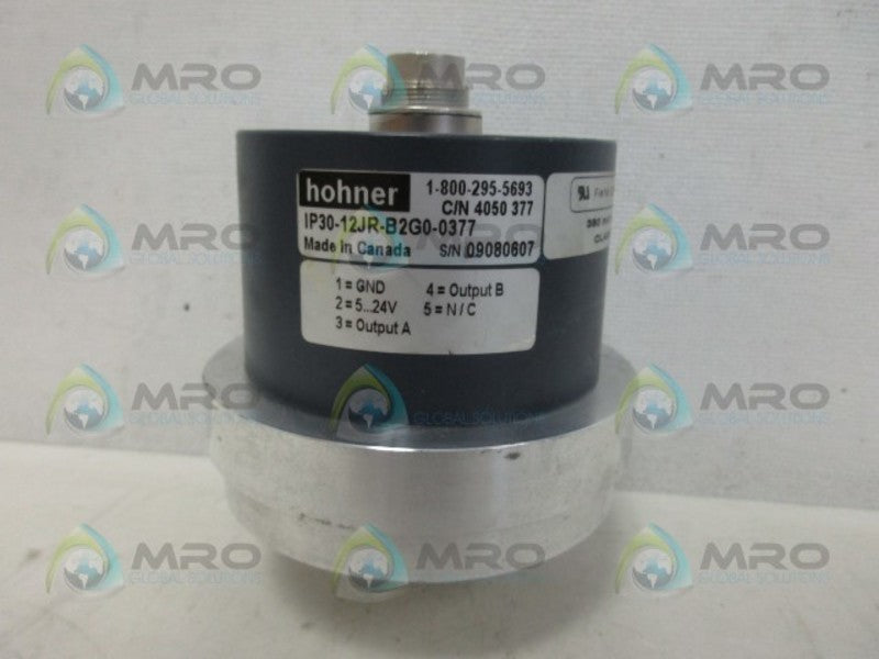 HOHNER IP30-12JR-B2G0-0377 ENCODER UNMP