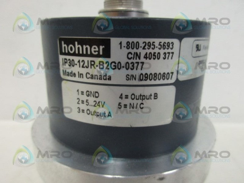 HOHNER IP30-12JR-B2G0-0377 ENCODER UNMP