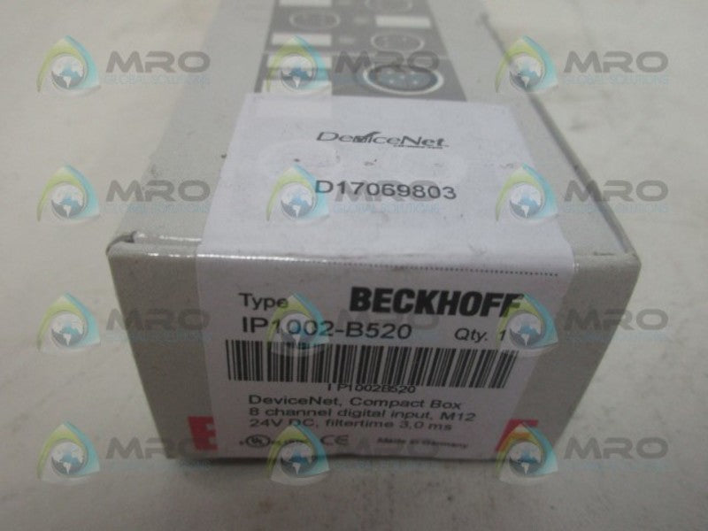 BECKOFF IP1002-B520 COMPACT BOX I/O MODULE NSMP