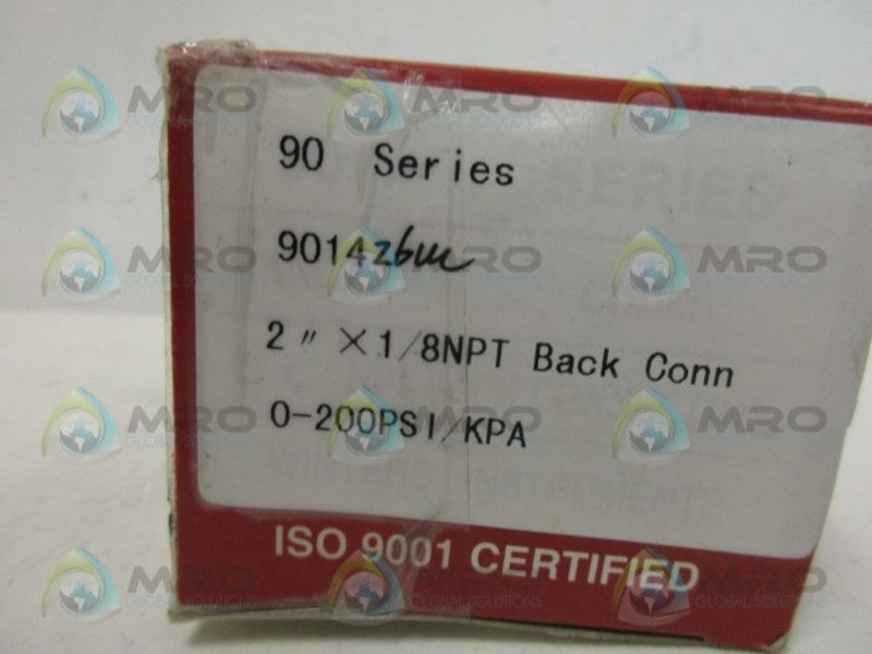 WINTERS 9014 PRESSURE GAUGE 0-200 NSMP