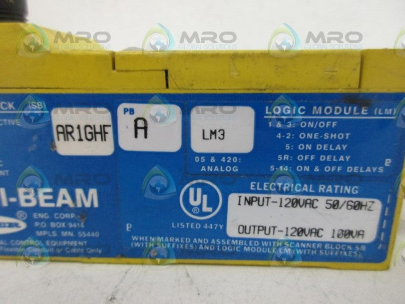 BANNER ENGINEERING AR1GHF SCANNER BLOCK UNMP