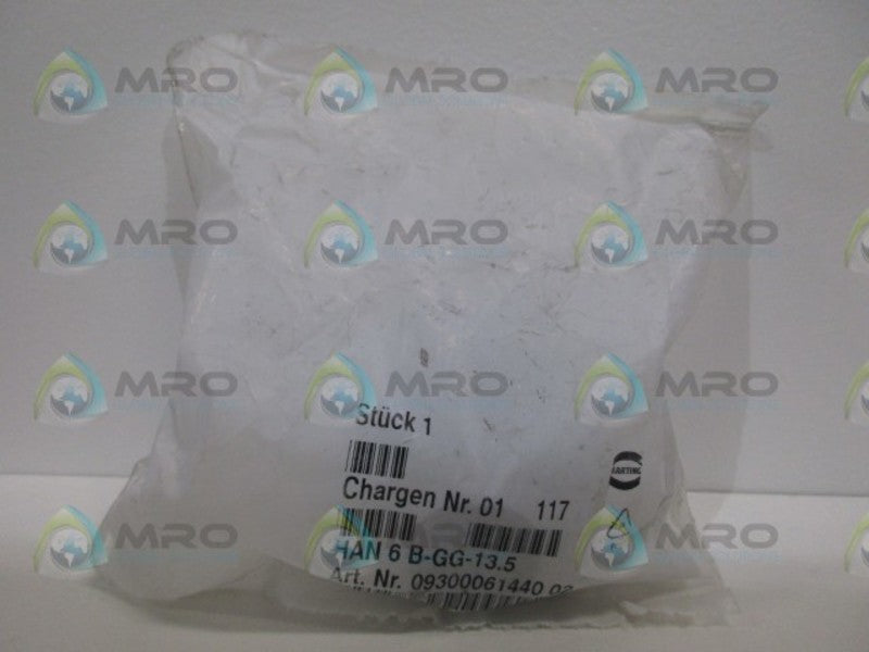 HARTING HAN6B-GG-13.5 CONNECTOR HOUSING NSMP