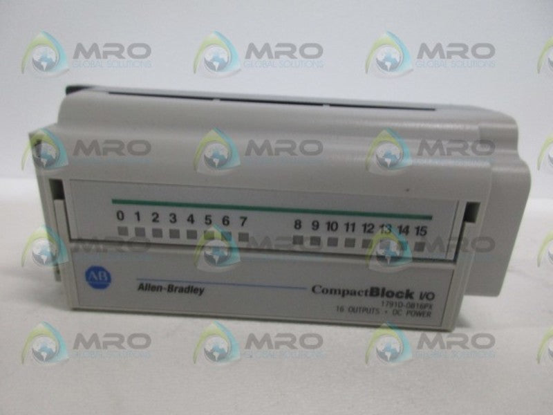 ALLEN BRADLEY 1791D-0B16PX SER. D REV. A01 EXPANSION MODULE BLOCK NSMP