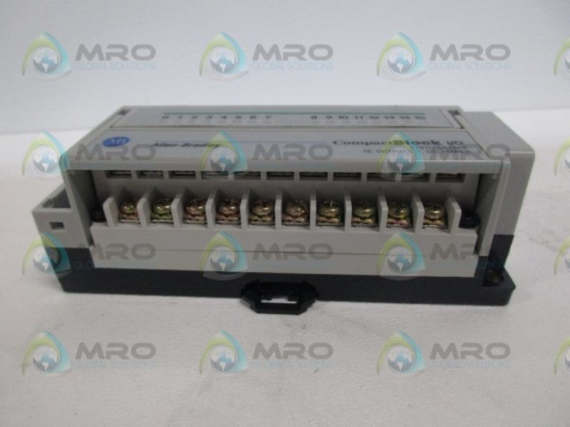 ALLEN BRADLEY 1791D-0B16PX SER. D REV. A01 EXPANSION MODULE BLOCK NSMP