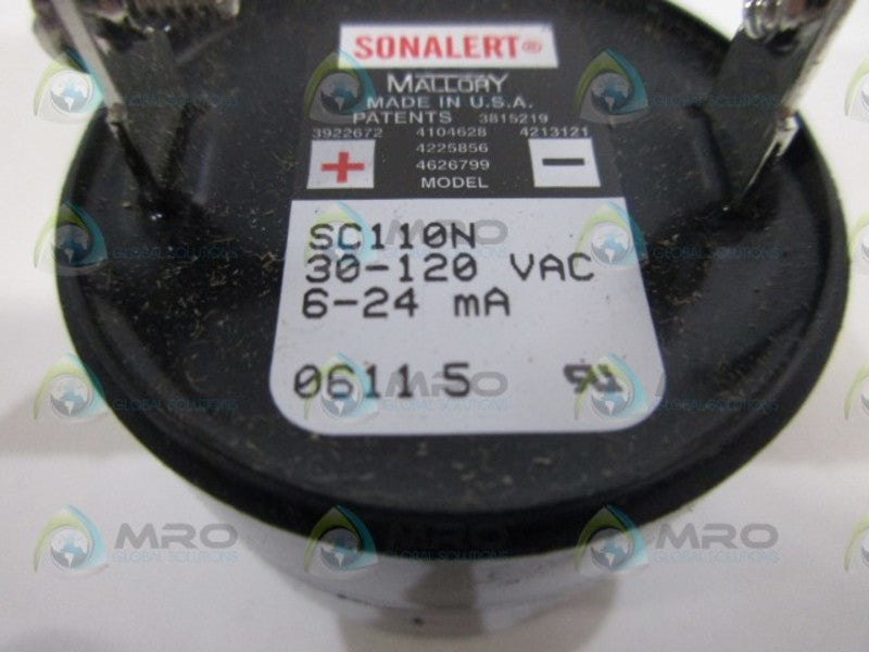 MALLORY SC110N INDICATOR BUZZER NSNP