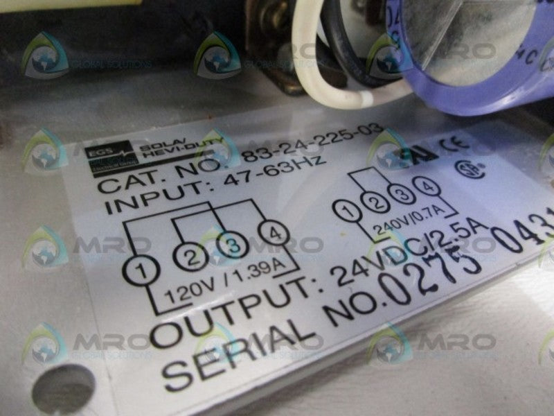 SOLA 83-24-225-03 POWER SUPPLY (AS PICTURED) NSNP