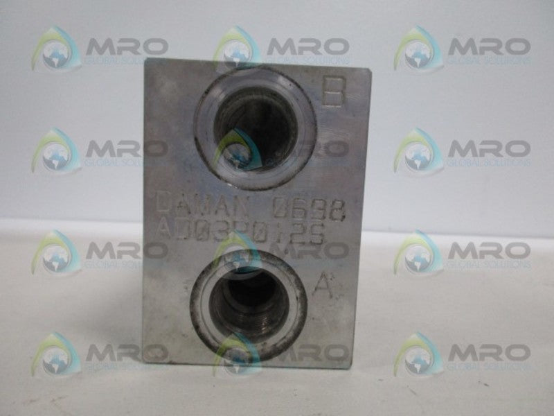 DAMAN AD03P012S MANIFOLD UNMP