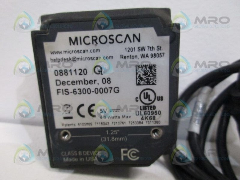 MICROSCAN FIS-6300-0007G MINI SCANNER UNMP