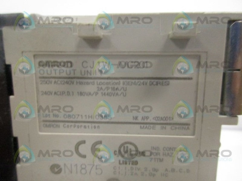 OMRON CJ1W-OC201 OUTPUT UNIT UNMP