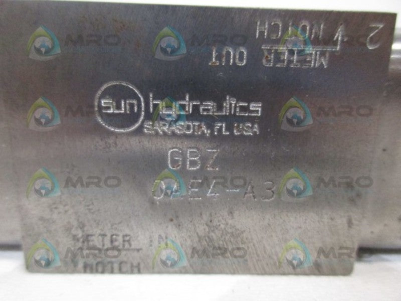 SUN HYDRAULICS GBZ MANIFOLD NSNP