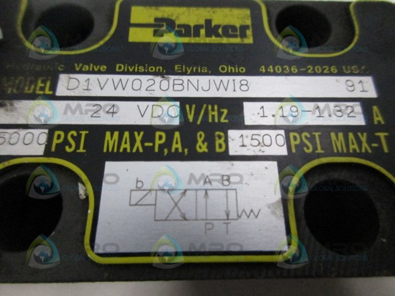 PARKER D1VW020BNJWI8 VALVE UNMP