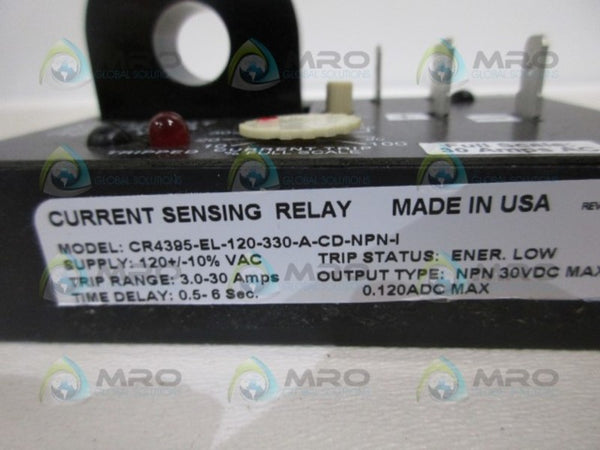 CR MAGNETICS CR4395-EL-120-330-A-CD-NPN-I SENSING RELAY NSMP