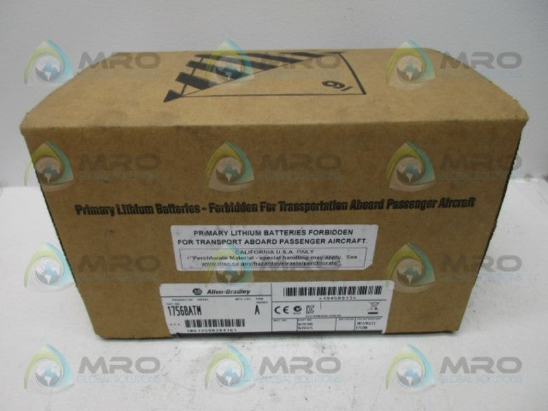 INDUSTRIAL SPARE PART CONTROLLOGIX 1756-BATM SER. A BATTERY DATE: 2012 NSFS