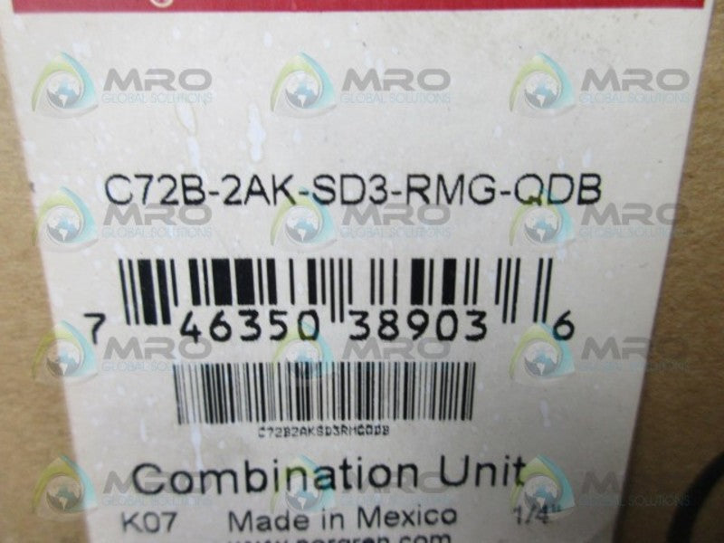 NORGREN C72B-2AK-SD3-RMG-QDB COMBINATION UNIT NSMP