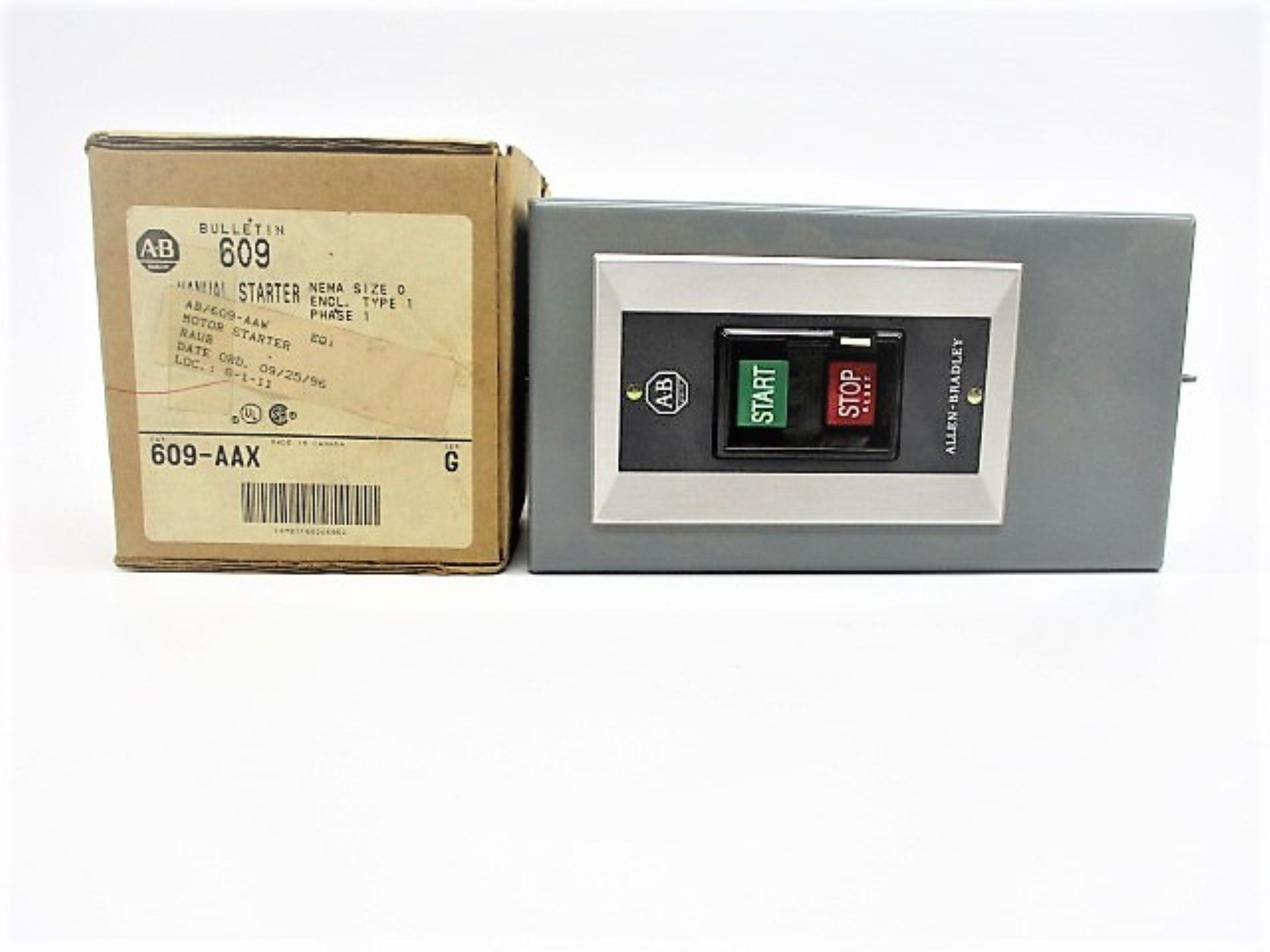 ALLEN BRADLEY 609-AAX SER. G (BR/WH) NSMP