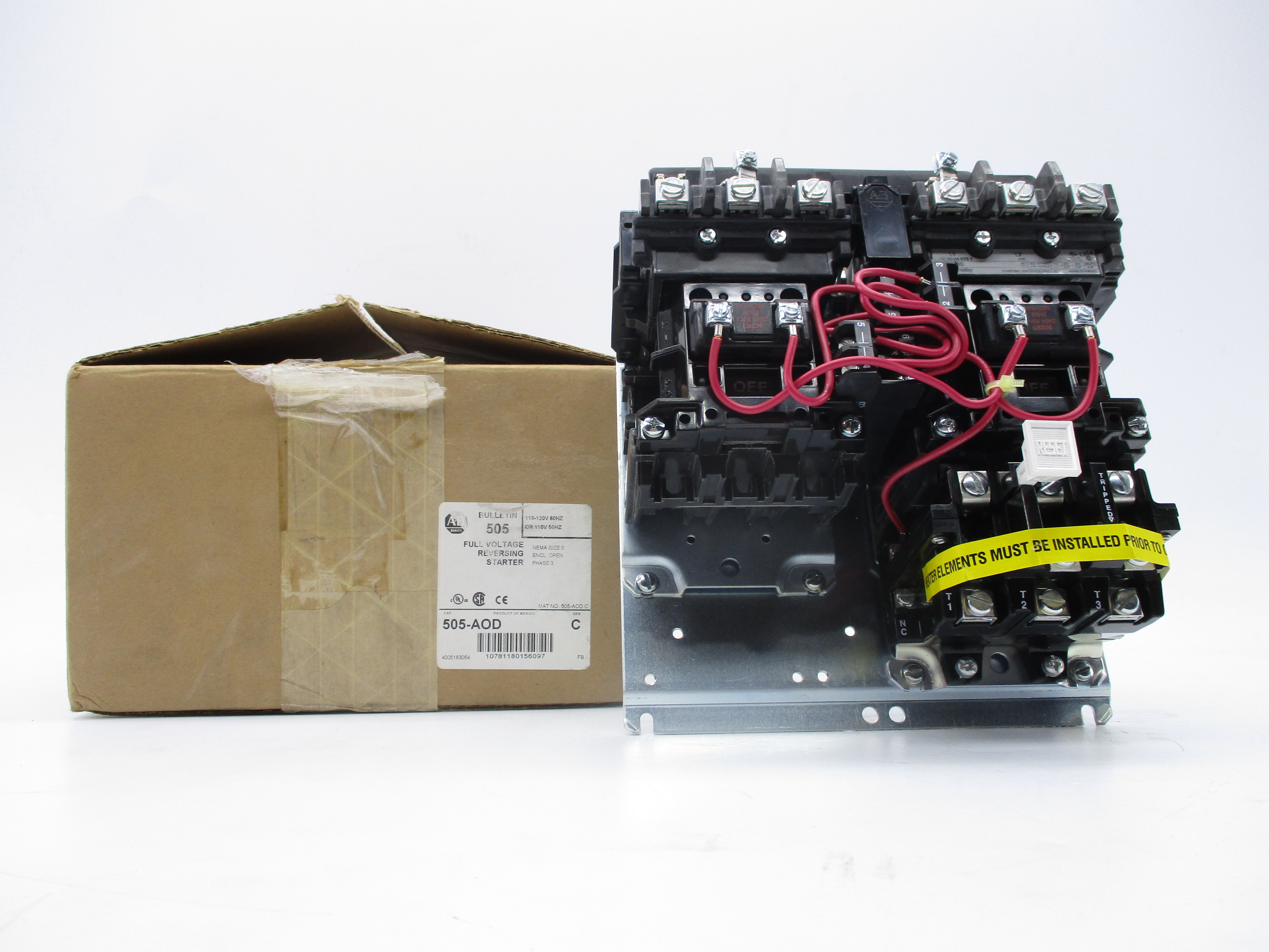 ALLEN BRADLEY 505-AOD SER. C 110/115-120V 18A (BR/WH) NSMP