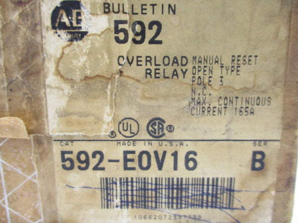 ALLEN BRADLEY 592-EOV16 SER. B 120-600V (BR/WH) NSMP