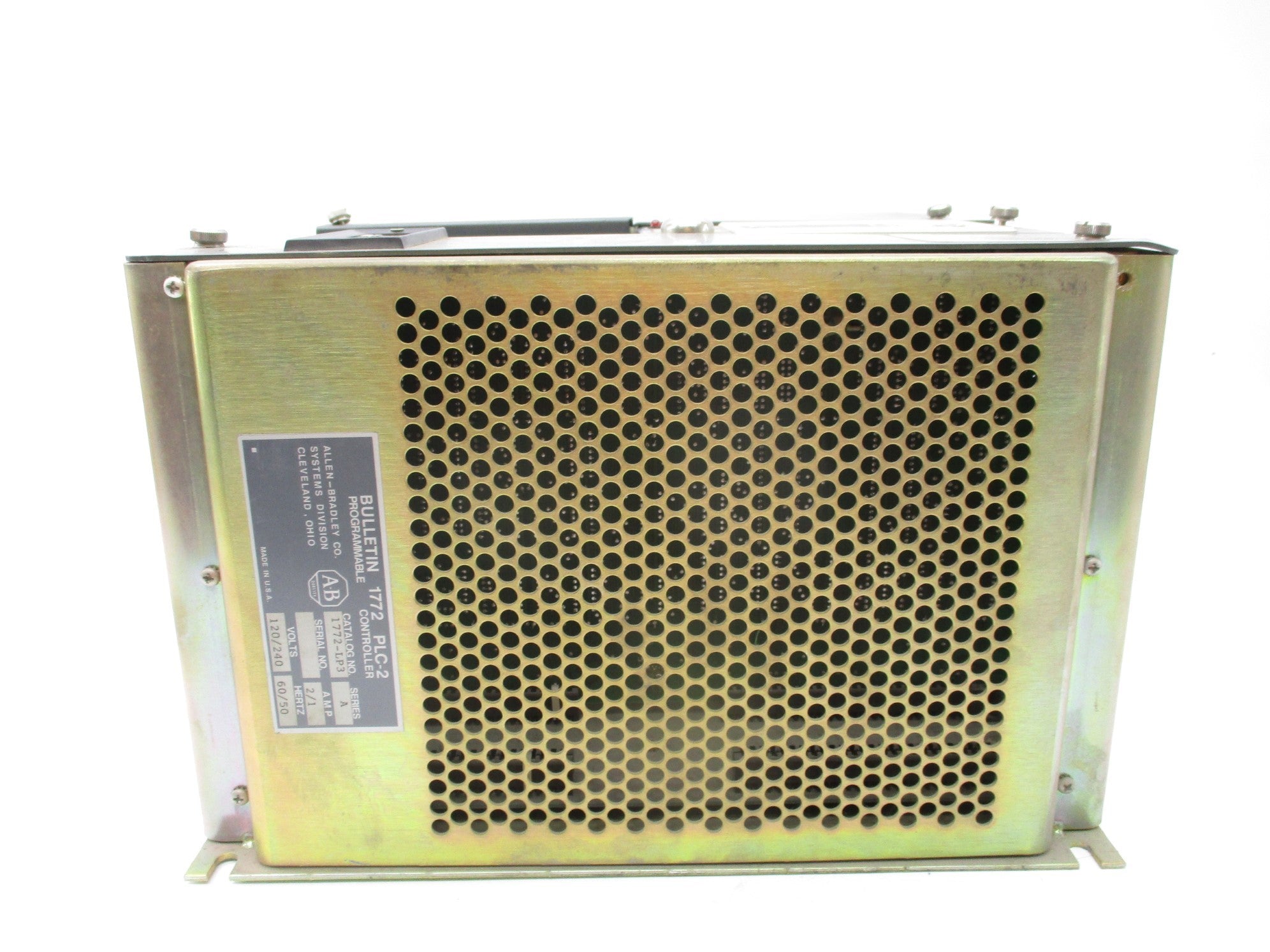 ALLEN BRADLEY 1772-LP3 SER. A 120/240V 2/1A (NO KEY) UNMP