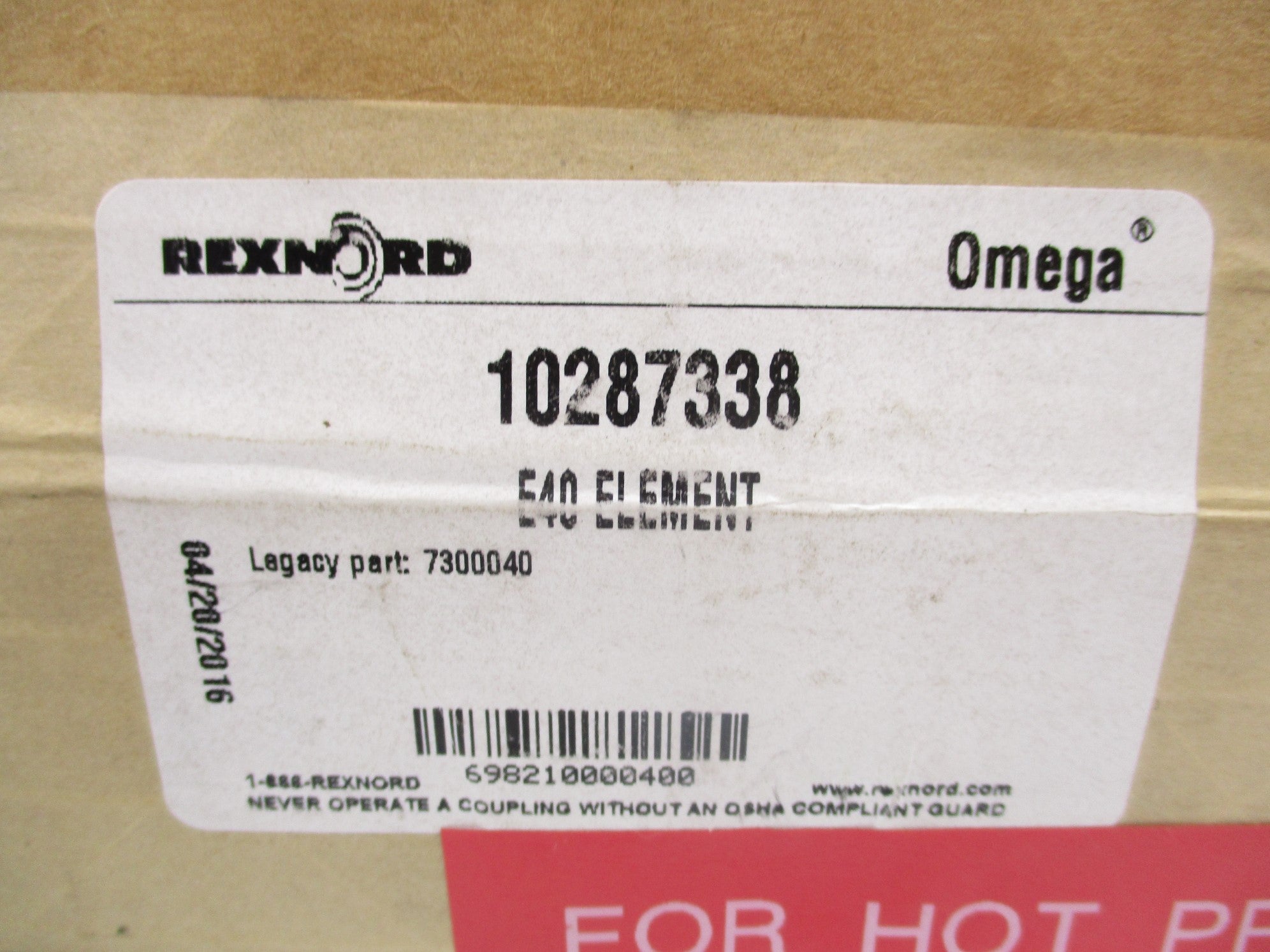 REXNORD 10287338 E40 NSMP