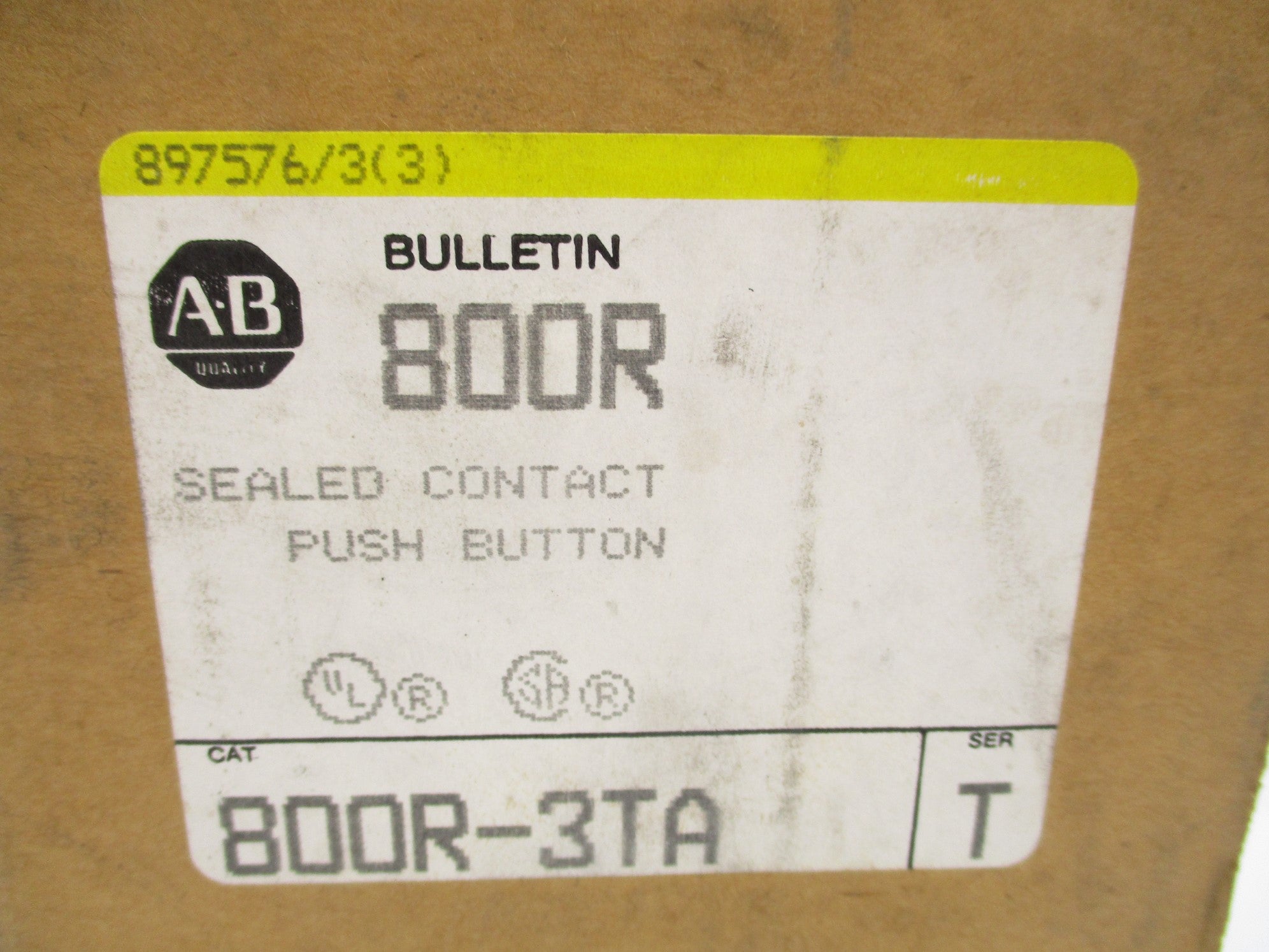 INDUSTRIAL SPARE PART 800R-3TA SER. T (BR/YL) NSMP