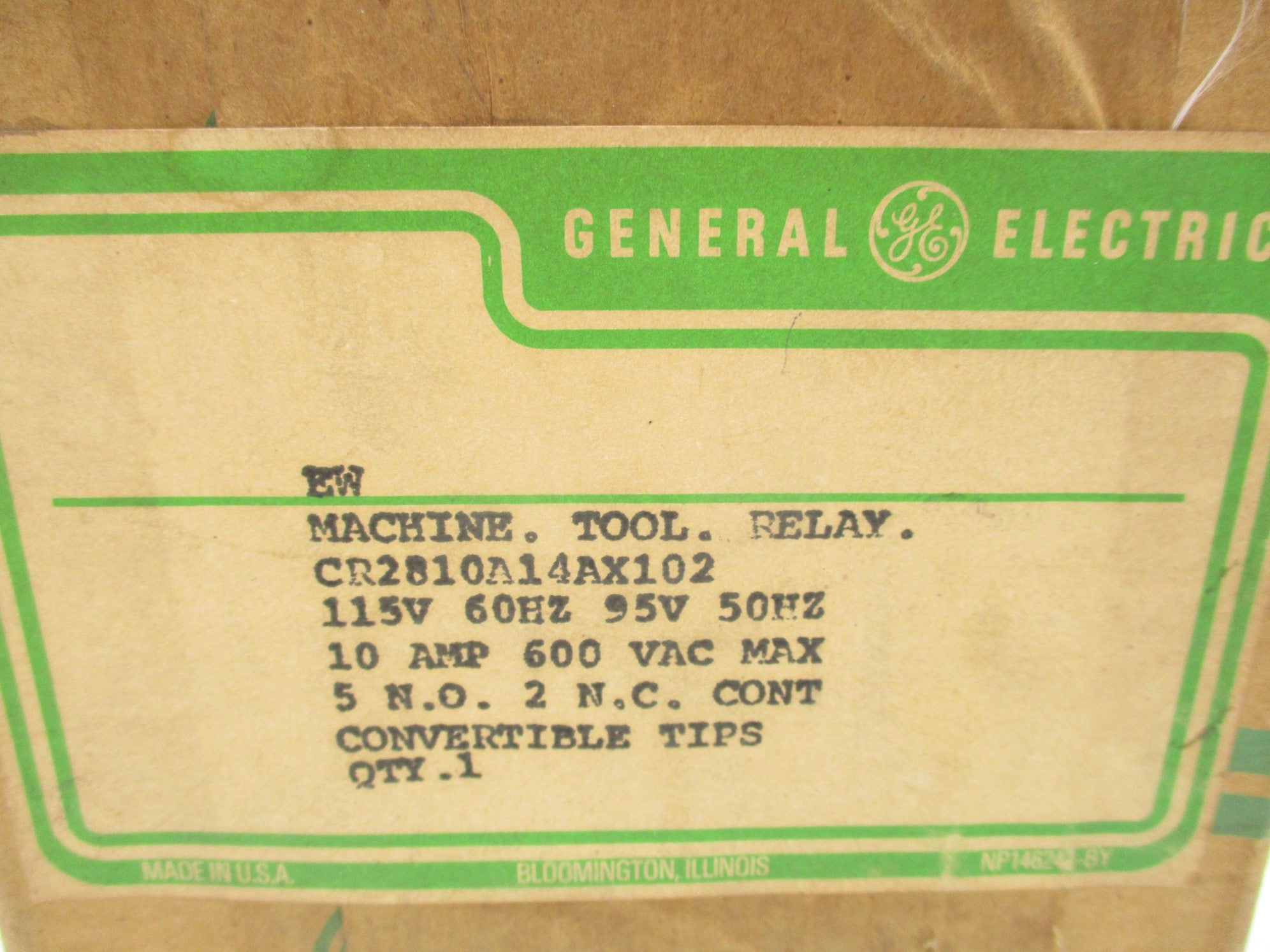 GENERAL ELECTRIC CR2810A14AX102 10A 115V NSFS