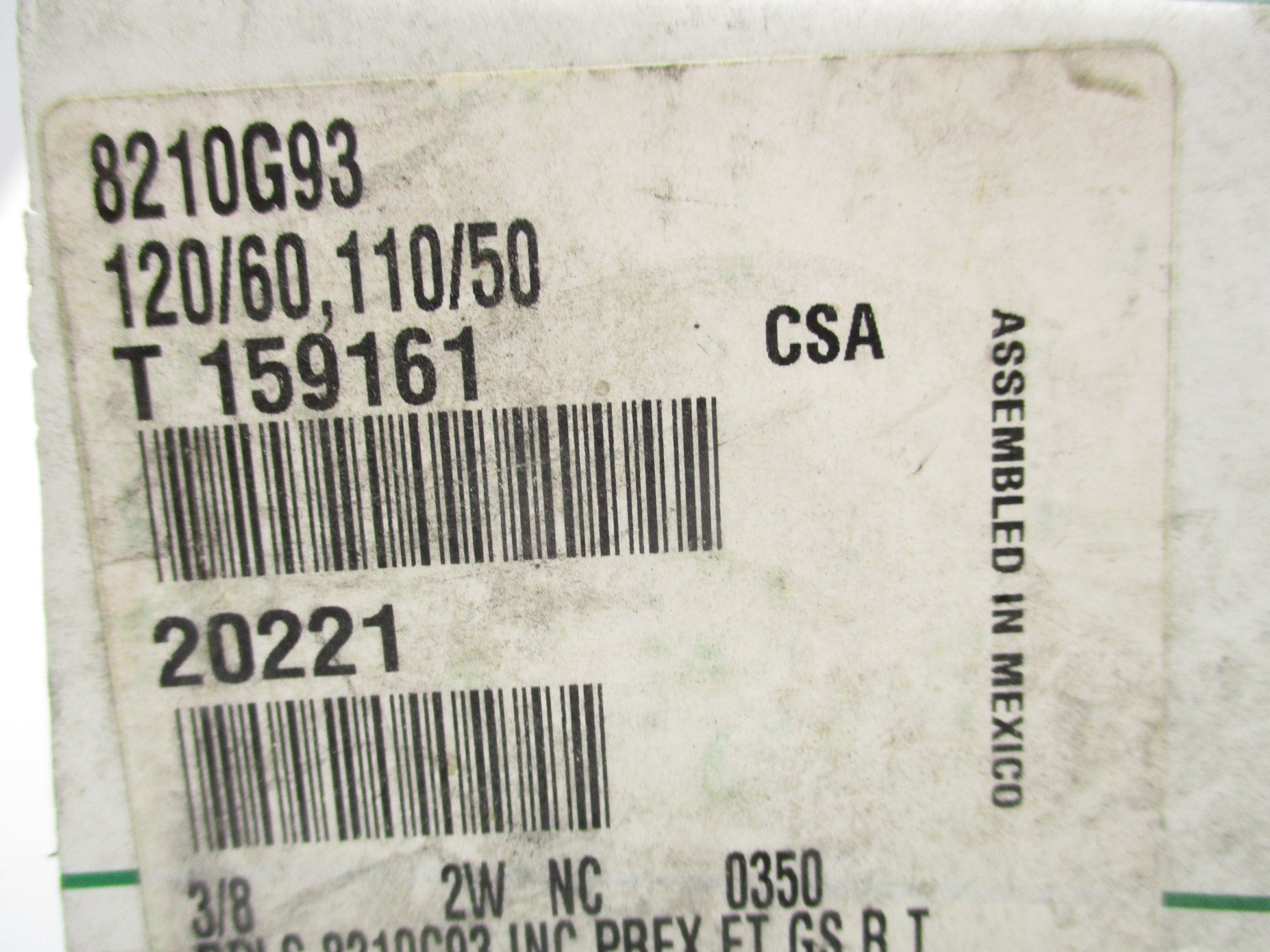 ASCO 8210G93 110/120V 150PSI 3/8" NSMP