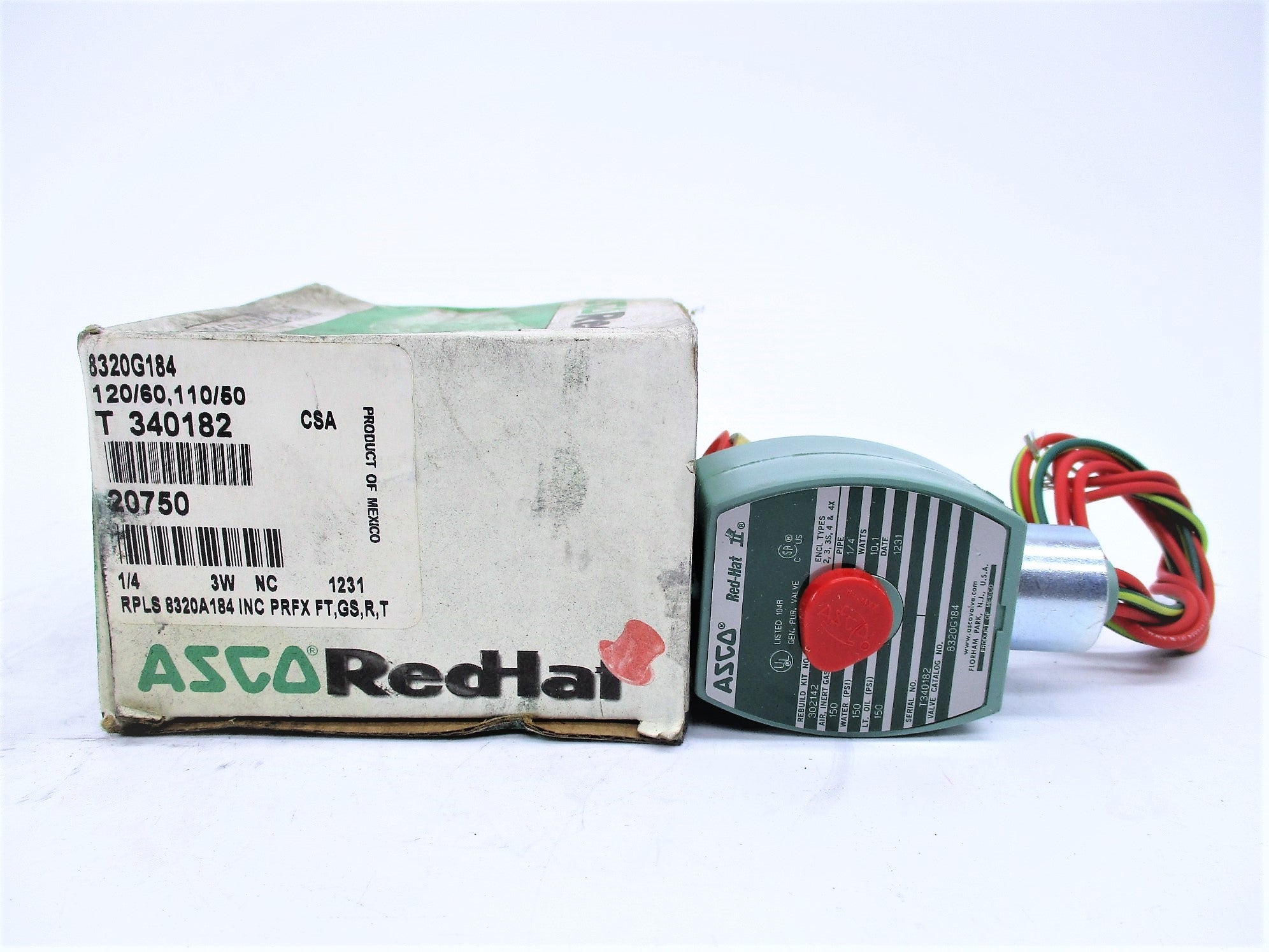 ASCO 8320G184 110/120V 150PSI 1/4" NSMP